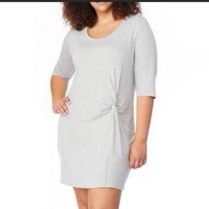 Rebel Wilson X Angles Soft Knotted French Terry Midi Dress